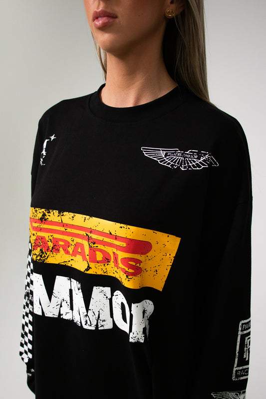 MOTORSPORT LONGSLEEVE ZWART