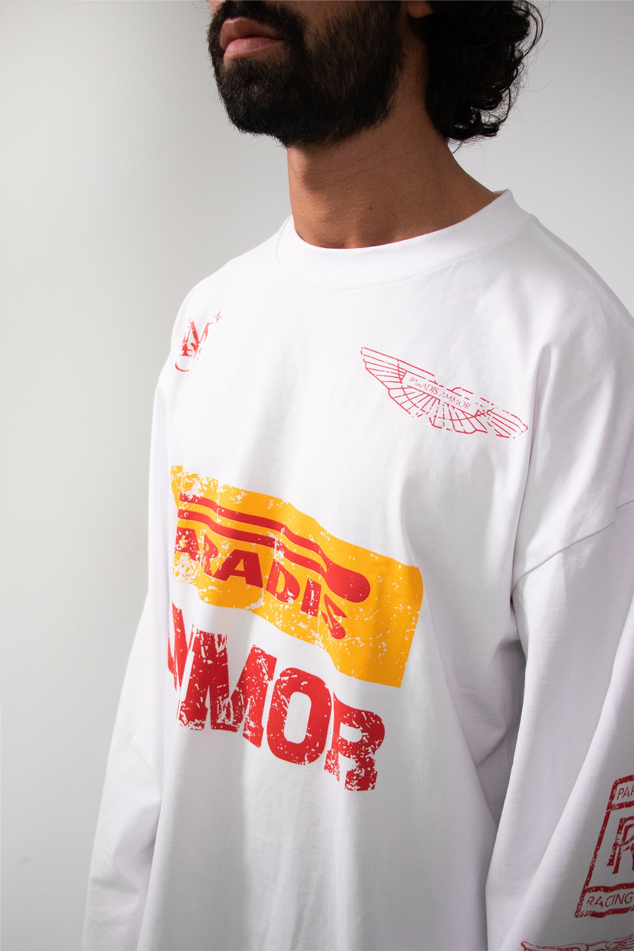 MOTORSPORT LONGSLEEVE WIT