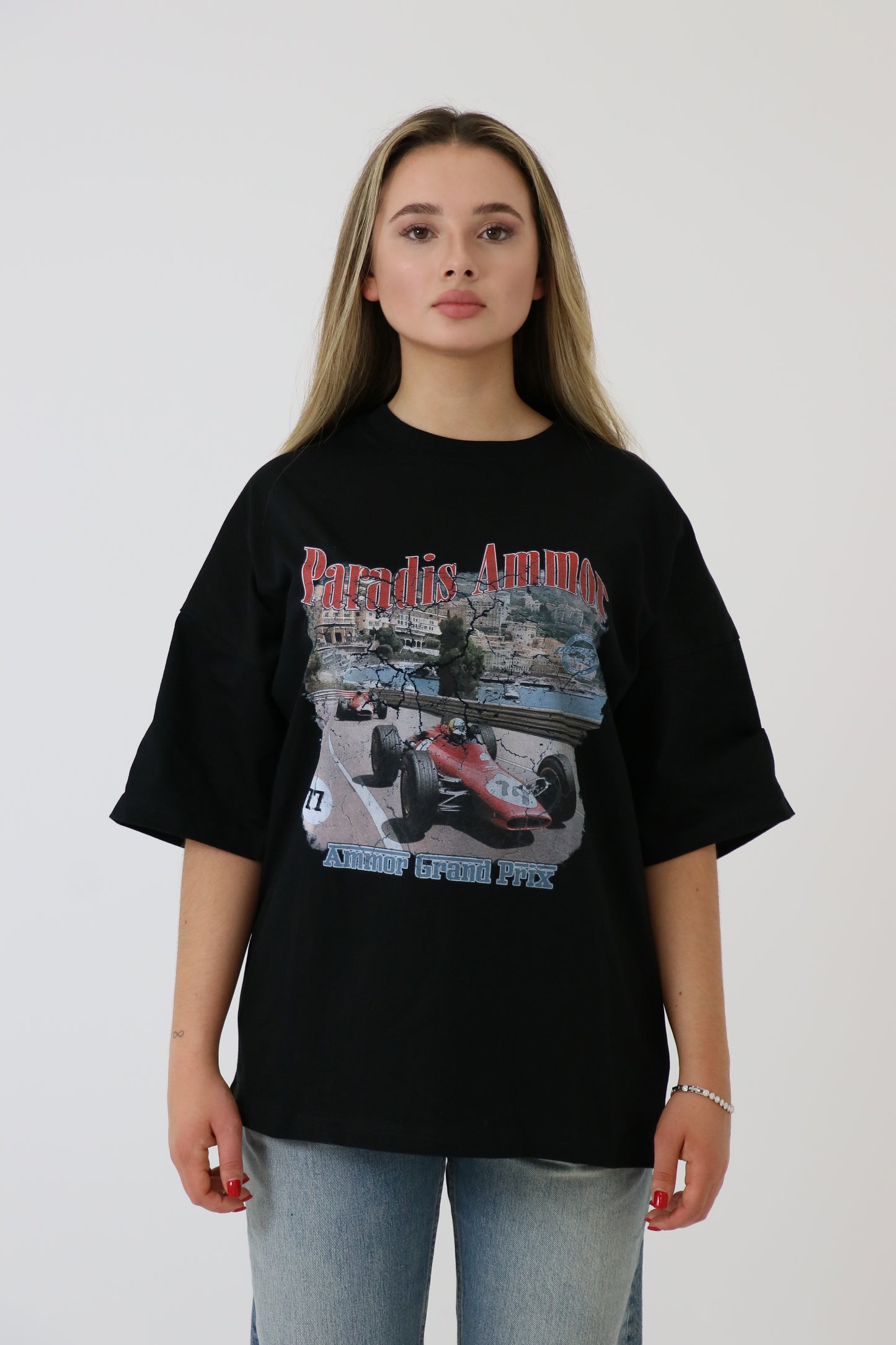 Ammor grand prix tee zwart