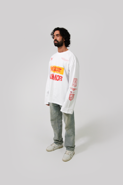 MOTORSPORT LONGSLEEVE WIT