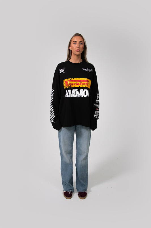 MOTORSPORT LONGSLEEVE ZWART