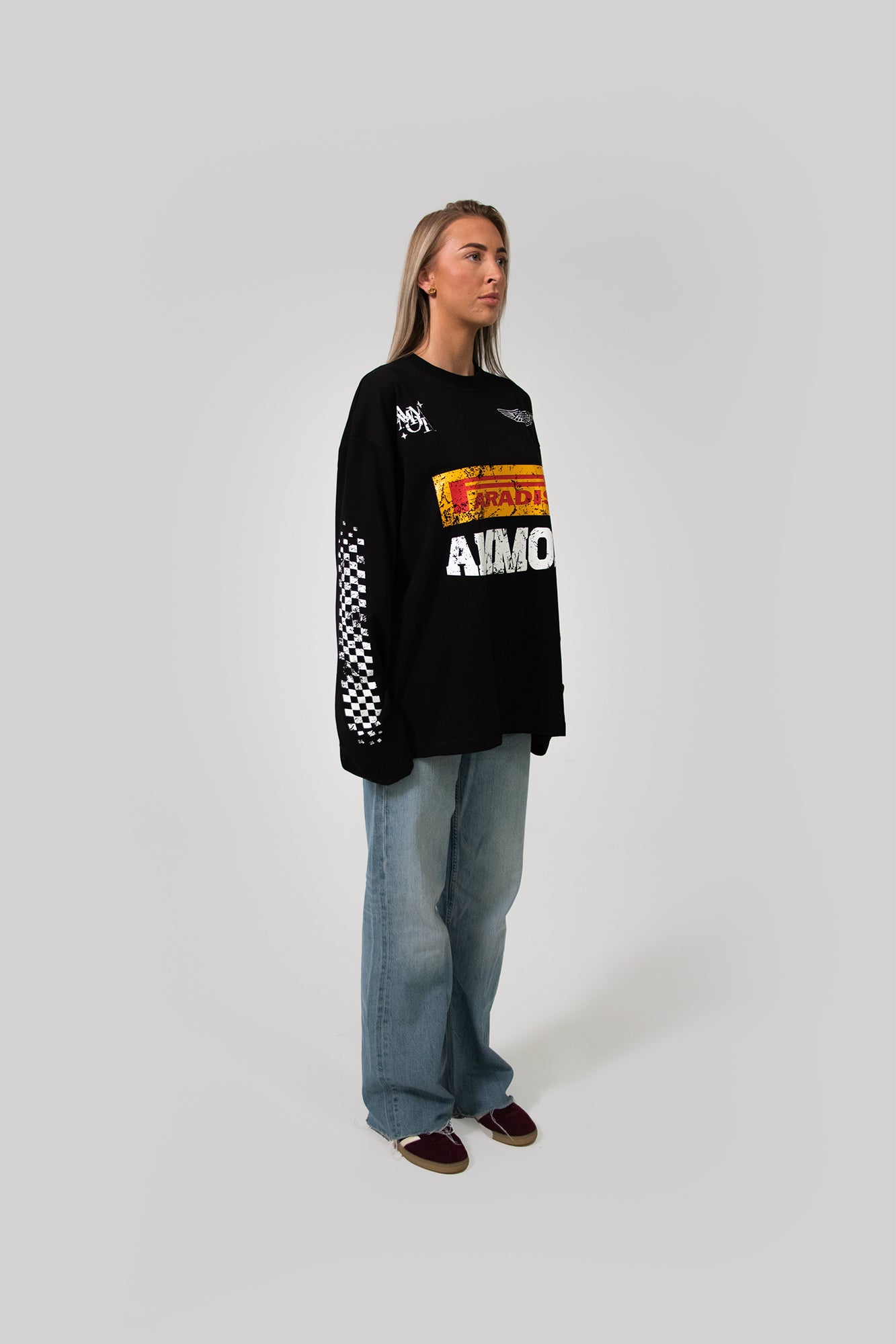 MOTORSPORT LONGSLEEVE ZWART
