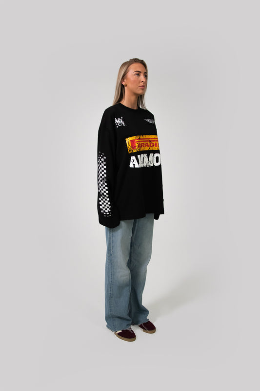MOTORSPORT LONGSLEEVE ZWART