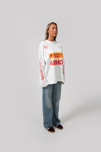 MOTORSPORT LONGSLEEVE WIT