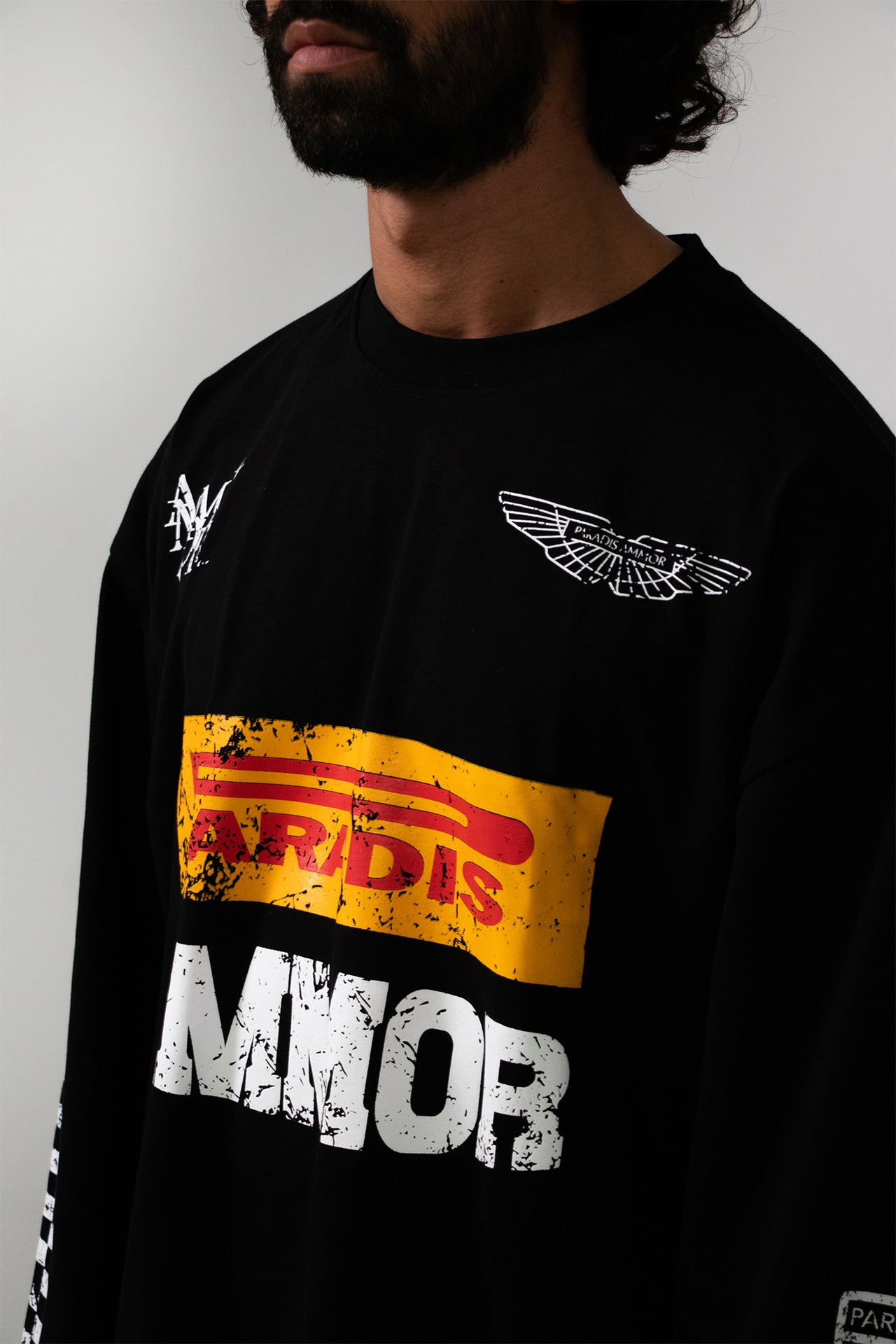 MOTORSPORT LONGSLEEVE ZWART